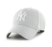 47 New York Yankees MLB MVP Unisex Baseball Cap, Adjustable, Whte Logo, Light Grey