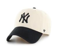 47 New York Yankees MLB Two Tone Clean Up Cap Beige Black