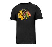 47 NHL Chicago Blackhawks Club Tee - 70% Cotton 30% Polyester Crew Neck Vibrant Style Print Officially Licensed T Shirt Premium Quality Design and Craft from