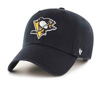 47 NHL Pittsburgh Penguins CLEAN UP Cap - 100% Garment Washed Cotton Relaxed Fit Unisex Baseball Cap Premium Quality Design and Craftsmanship by Generational Family Sportswear Brand