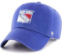 47 NHL Team Color Alternate Primary Logo Clean Up Adjustable Cap Dad Hat, Adult One Size Fits All, New York Rangers - Blue, One size