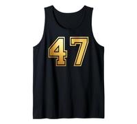 47 Number Forty-Seven Team Sports Graphic Varsity Matching Tank Top