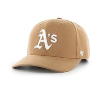 47 Oakland Athletics MLB MVP DP Unisex Baseball Cap, Adjustable, White Logo, Camel