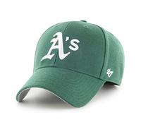 47 Oakland Athletics MLB MVP Unisex Baseball Cap, Adjustable, White Logo, Dark Green