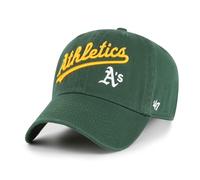 47 Oakland Athletics MLB Script Clean Up Green Adjustable Cap