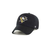 47 NHL Pittsburgh Penguins CLEAN UP Cap - 100% Garment Washed Cotton Relaxed Fit Unisex Baseball Cap Premium Quality Design and Craftsmanship by Generational Family Sportswear Brand