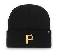 47 Pittsburgh Pirates MLB Haymaker Unisex Beanie, Adjustable, Yellow Logo, Black
