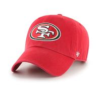 47 San Francisco 49'ers NFL Clean Up Unisex Baseball Cap, Adjustable, Team Badge, Red