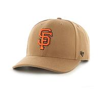 47 San Francisco Giants MLB MVP DP Unisex Baseball Cap, Adjustable, Orange Logo, Camel