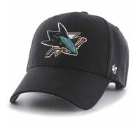 San Jose Sharks 47 Brand MVP Black NHL Team Cap