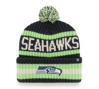 47 Seattle Seahawks NFL Bering Unisex Winter Knit Bobble, One Size Fit, Team Badge, Navy Blue