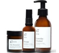 47 Skin | Daily Maintenance Skin Care Kit Bundle | Featuring Daily Moisturiser, Anti Blemish Serum and Everyday Cleanser | Contains Silver Chitoderm | Hydrating, Suitable for all Skin Types