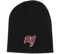 47 Tampa Bay Buccaneers Black Skull Cap - NFL Cuffless Beanie Knit Hat