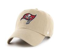 47 Tampa Bay Buccaneers NFL Clean Up Unisex Baseball Cap, Adjustable, Team Badge, Khaki