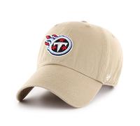 47 Tennessee Titans NFL Clean Up Unisex Baseball Cap, Adjustable, Team Badge, Khaki