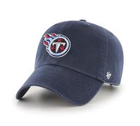 47 Tennessee Titans NFL Clean Up Unisex Baseball Cap, Adjustable, Team Badge, Navy Blue