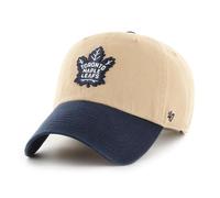 47 Toronto Maple Leafs NHL Clean Up Two Tone Khaki Blue Adjustable Cap