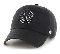 47 Unisex Black White Outline Clean Up Baseball Cap