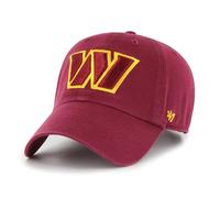 47 Washington Commanders NFL Clean Up Unisex Baseball Cap, Adjustable, Team Badge, Cardinal