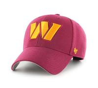 47 Washington Commanders NFL MVP Unisex Baseball Cap, Adjustable, Team Badge, Black