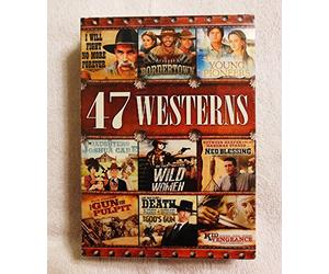 47 Westerns - Bordertown - John Wayne - Roy Rogers - Lee Van Cleef - Sam Elliott - Slim Pickens - Buddy Ebson