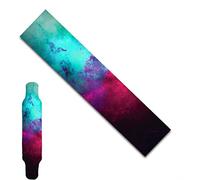 47"X10" Sport Outdoor Skateboard Longboard Dancing Board Double Rocker Board Cruiser Board Waterproof Diamond Griptape Sheet Sticker Deck Sandpaper (Color drawing)