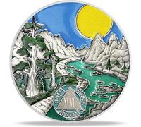 47 Year Sobriety Coin Gifts | River and Forest AA Coin - HA AA Chip Medallion with Serenity Prayer | Narcotics Alcoholics Anonymous Gifts for Anniversary Month & Year for Men & Women in Recovery