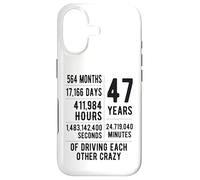 47 Years Married Funny 47th Wedding Anniversary Case for iPhone 17