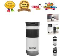 Contigo Travel Mug Byron, Stainless Steel Thermal-Mug, Insulated Coffee to go Cup, 100% Leakproof, Keeps hot for 7 Hours, Dishwasher Safe lid