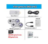 (4700 games with box) SF900 Classic Retro Video Game Console 4700 Games 16 Bit Mini Consola Wireless 4K HD TV Game Stick for Super Nintendo SNES NES