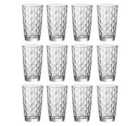 (470ml Hi-Ball, 12 Glasses) Bormioli Rocco Dots Drinking Tumbler Juice Water