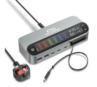 470W USB C Charger, 6 Ports fast Charger Gan 4 Max 140W PD3.1/QC20W Laptop Power Adapter (6 USB-C & 2 USB-A) for MacBook Pro Air, i-Pad, iPhone 17/16/15, Galaxy Series, etc.