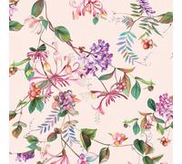 47457 - Flora Summer Bouquet Beige Rose Green Galerie Wallpaper