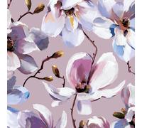 47463 - Flora Cherry Blossom Rose White Purple Galerie Wallpaper