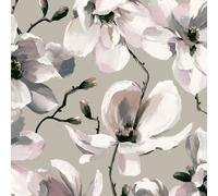 47466 - Flora Cherry Blossom Grey Beige White Galerie Wallpaper