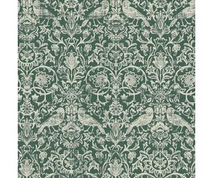 47624 - Heritage Floral Birds green Galerie Wallpaper