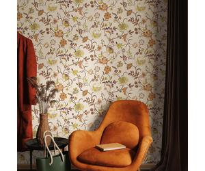 47645 - Heritage Floral blue Galerie Wallpaper