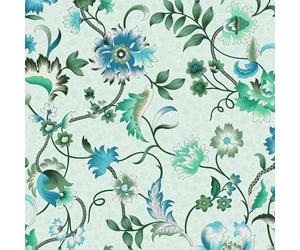 47647 - Heritage Floral green Galerie Wallpaper