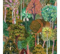 Non-woven wallpaper plants garden jungle exotic green orange 47652 (6,76£/1qm)
