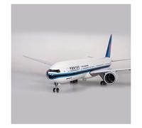 47cm 1 150 For China Southern Airlines Boeing B777 Airbus Scale Die Cast Resin Airplane With Lights Planetoy Set(A)