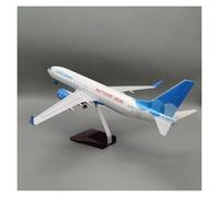 47cm 1:85 For B737 Diecast Resin Airplane Model Aviation Enthusiasts Display Decorations Miniature Hobby Playset(With lights)