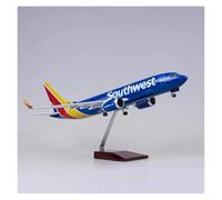 47cm For Southwest Airlines B737 Airliner Die-Cast Resin Aircraft Model Series(With light)