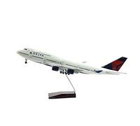 47cm Talon For Boeing B747 Airplane Model 1 160 Scale Die-cast Resin Light Wheel Gift Collection Hobby Playgame Kit(Delta No light)