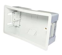 47mm Deep Plasterboard Back Box Double Dry Lining Wall Flush Mount Pattress