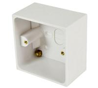 47mm Deep Single Plastic Surface Mounted Av Hdmi Back Box 1 Gang Wall Outlet