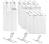 47Pairs(94 Strips) Picture Hanging Strips, Heavy Duty Command Strips, No Nails Damage Free, 24Pairs 93*19mm+ 23Pairs 16*70mm Double Side Wall Adhesive Strips for Pictures and Photos Frame Hanging