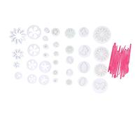 47PCS Cake Decorating Tools Set Premium Baking Accessories Fondant Mold Biscuits Cutter for Birthday Party Wedding Celebration Plastic As Shown in The Picture 288g