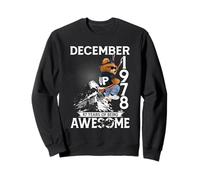 47th Birthday Bear Legends December 1978 47 Years Old Men Sweatshirt
