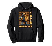 47th Birthday Bear Legends November 1978 47 Years Old Mens Pullover Hoodie