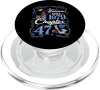 47th Birthday Black Queen Chapter 47 Fabulous Since 1979 PopSockets PopGrip for MagSafe